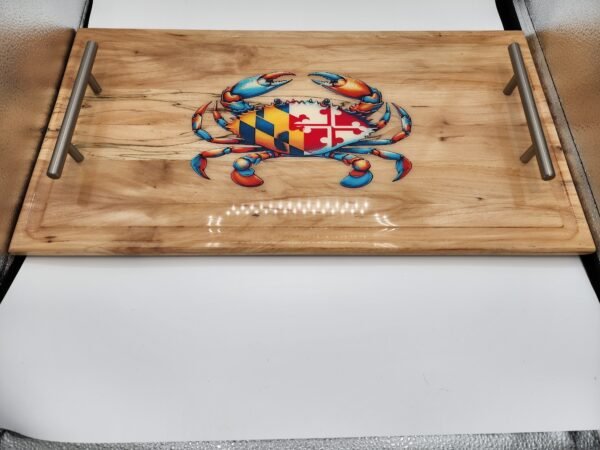 Handcrafted Maryland Crab Serving Tray